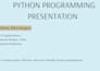 create python gui applications and automation scripts